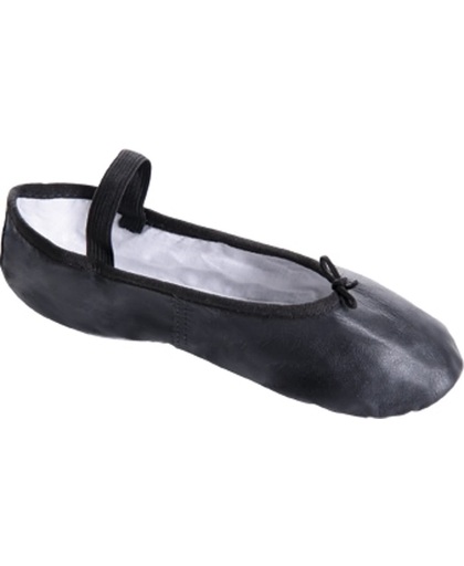 Balletschoenen - leer zwart -1000M- gymnastiek dans jazz sport training  Maat 37.5, UK 4.5 - breedte medium