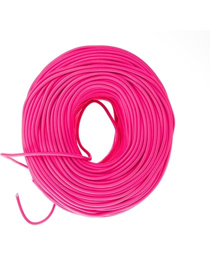 Fluoriserend roze strijkijzersnoer 20 meter | Maak je eigen unieke lamp!