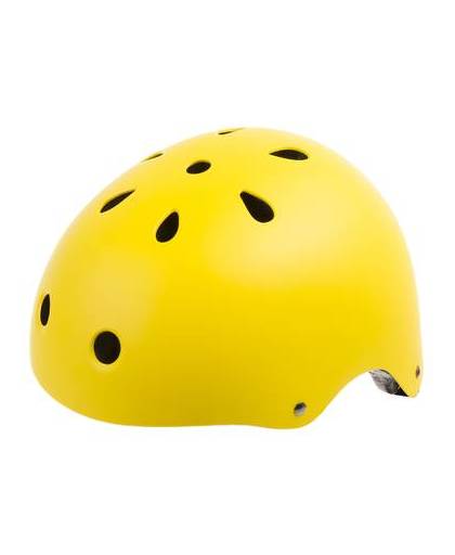 Ventura Freestyle BMX Helm Smiley Geel Maat L (58-61 Cm)