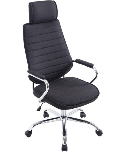 Clp Comfortabele draaibare bureaustoel RAKO managerstoel - ergonomisch, hoge rugleuning - zwart