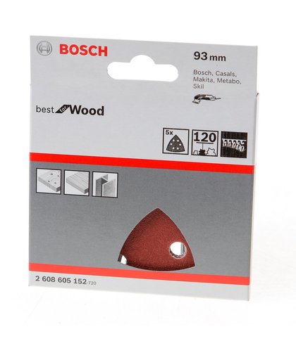 Bosch Schuurvel delta wood and paint K120 blister van 5 vellen