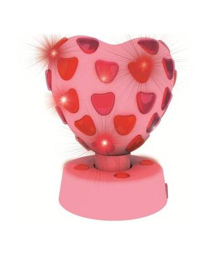 Party FunLights discolamp hart roze 20 cm