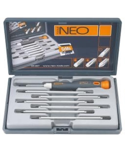 Neo Tools Precisieschroevendraaierset 5dlg, Verwisselbaar, Magnetisch, Crmo Staal