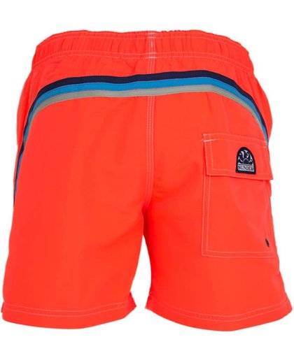 Sundek M504 Uni board short Fluor Orange 14 Heren - M504 14Mid Length Swim Shorts with Rainbow Logo color Fluor Orange - Maat  L