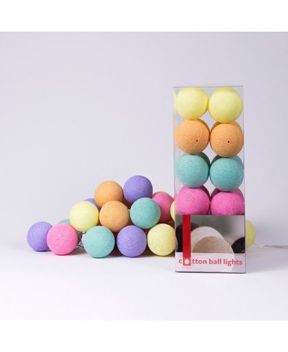 Cotton Ball Lights Lichtslinger Ice Cream – 20 Cotton Balls – Meerkleurig