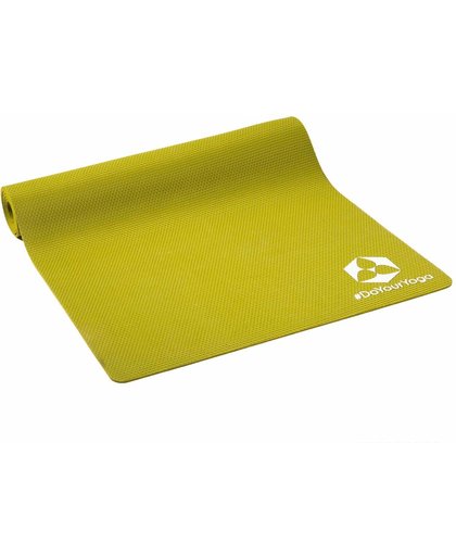 Yogamat » Rubin« van natuurlijk rubber gemaakt – 183 x 61 x 0,4 cm – de mat is dankzij de non-slip oppervlak prettig in contact met de huid, duurzaam en slijtvast: de ideale mat voor yoga, aerobics, fitness en Pilates : Groen