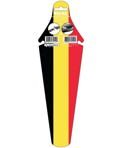 Velox Ass-saver Spatbord Achter België Zwart/geel/rood