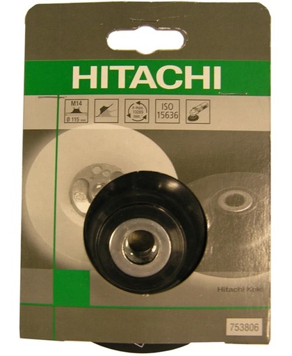Hitachi Steunschijf met moer 125 mm zacht ISO 15636