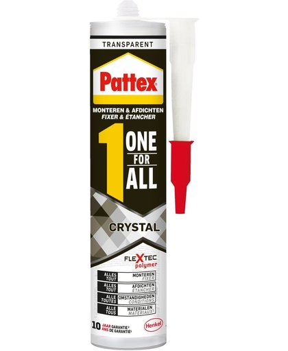 Pattex One for ALL Crystal transparant 290g