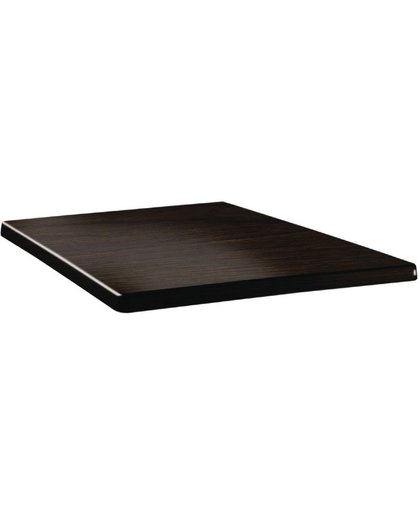 Topalit Classic Line vierkant tafelblad | wengé | 70x70cm