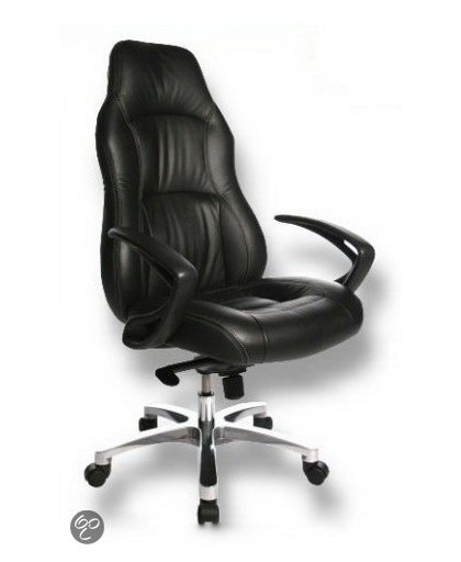 Topstar Office RS1 - Bureaustoel - Echt leder - zwart
