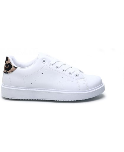 Dames lage sneakers in wit