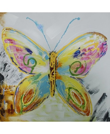 100x100 Kleurrijke vlinder