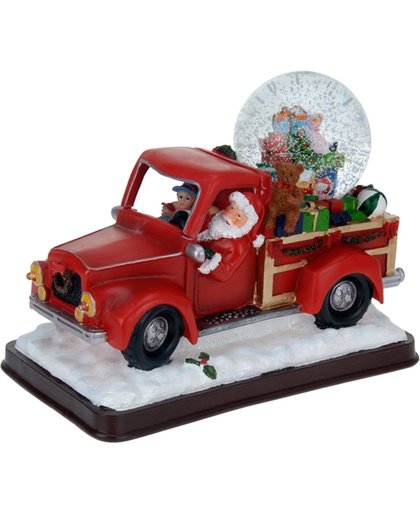 Waterbal - Waterbol - Sneeuwbol - Kerstman met sneeuwbol in pickup truck