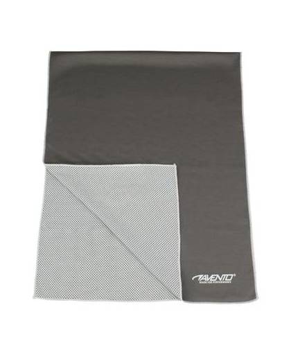 Avento Handdoek 80 x 30 cm lichtgrijs/antraciet