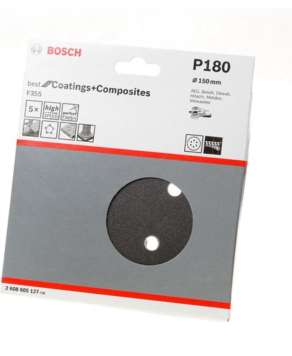 Bosch Schuurschijf coating and composites diameter 150mm K180 blister van 5 schijven