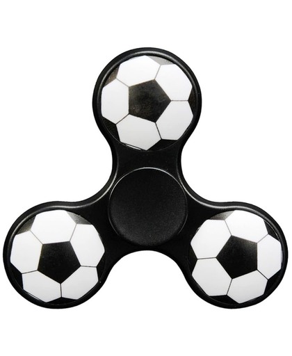 Hand Spinner / 3D Voetbal / Kunststof / Tri Spinner / Anti-Stress / Concentratie verhogend in Voetbal Zwart