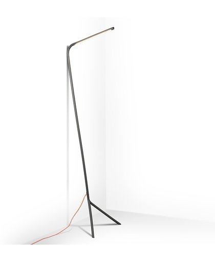 QAZQA Lazy Lamp - Vloerlamp met dimmer - 1 lichts - 620 mm - grijs