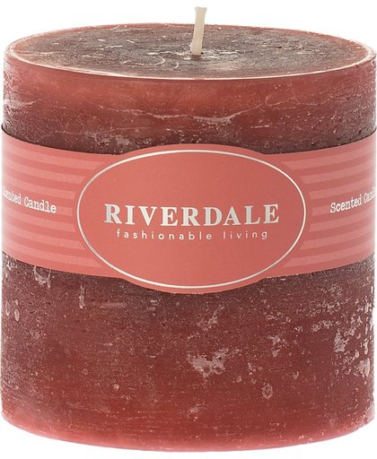 Riverdale Pillar - Candle - 10x10cm - roze