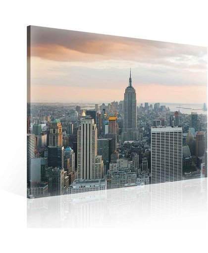City New York Skyline Canvas Print 80cm x 80cm