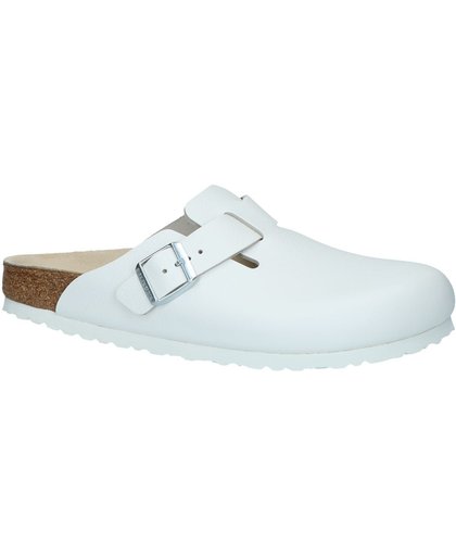 Birkenstock - Boston - Comfort slippers - Heren - Maat 45 - Wit - White LE
