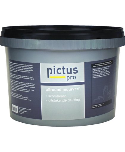 Pictus Pro Allround Muurverf (wit) 5 ltr