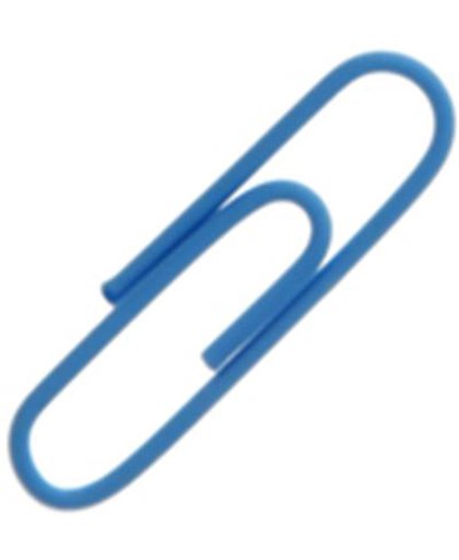 Quinz paperclips blauw 100st.