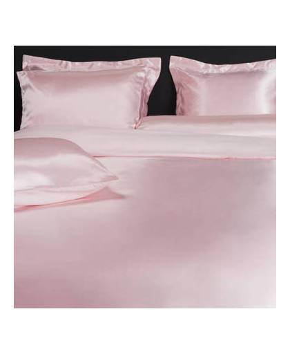 Nightlife silk dekbedovertrek satin soft pink-200x200/220