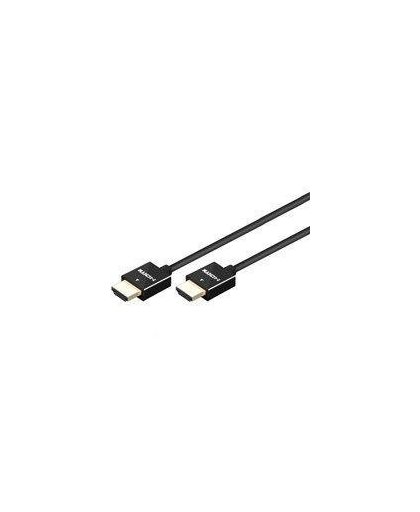 Goobay 1m, HDMI/HDMI 1m HDMI Type A (Standard) HDMI Type A (Standard) Zwart HDMI kabel