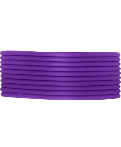 Rubber Koord (2 mm) Perfect Purple (5 Meter) holle binnenkant