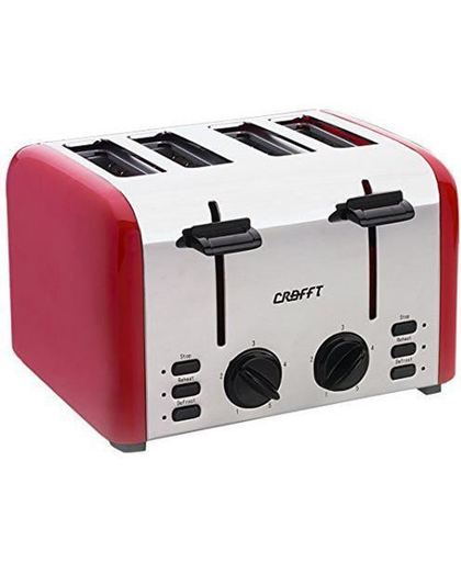 Crafft CTACER10504TEN toaster- 4 sneeën- 1500W