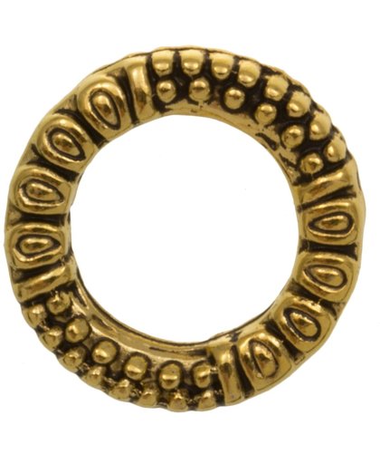 Gesloten Ringen (buitenmaat 15 mm binnenmaat 10 mm) Goud (5 stuks)