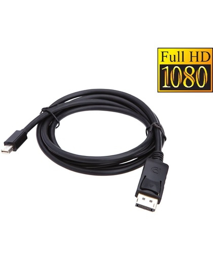 Supersnelle GOLD PLATED Mini Displayport (Thunderbolt Port) Naar HDMI Kabel / Adapter / Converter Mini Display Port To HDMI (Male) Voor Apple / Mac / Macbook pro / Air - 1,8 meter - Zwart
