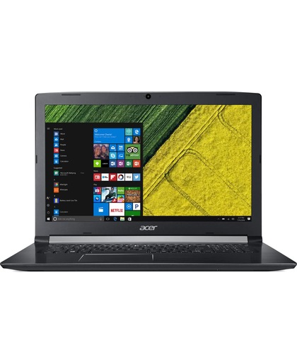 Acer Aspire A715-71G-70FK Zwart Notebook 39,6 cm (15.6") 1920 x 1080 Pixels 2,8 GHz Zevende generatie Intel® Core™ i7 i7-7700HQ