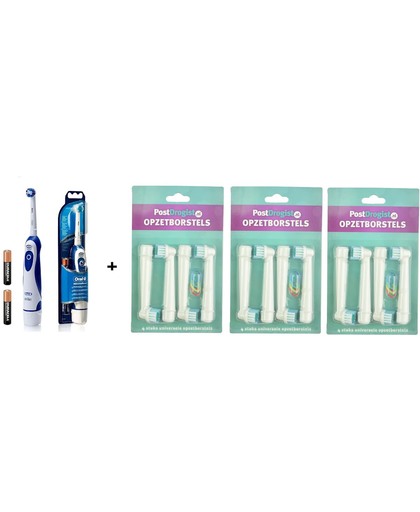 Oral-B Advance Power Elektrische Tandenborstel + 12 opzetborstels huismerk Postdrogist
