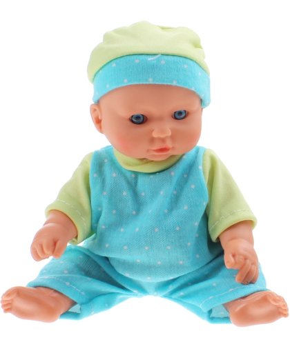 Toi-toys Babypop Met Kledingset 20 Cm Blauw/lime