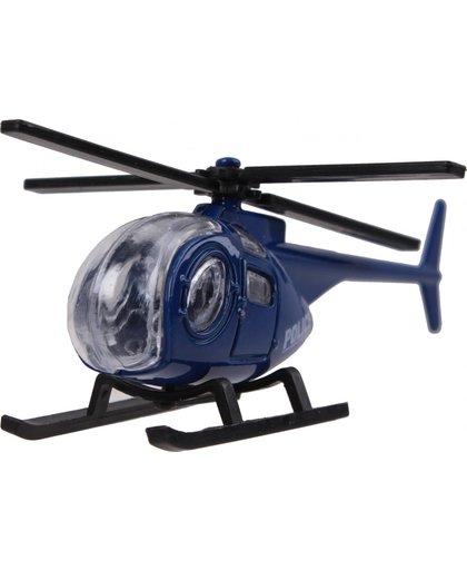 Johntoy Politiehelikopter 9 Cm Blauw
