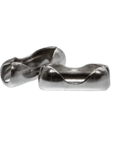 Stainless Steel Bolletjesketting Sluiting (1.5 mm) Antiek Zilver (25 Stuks)