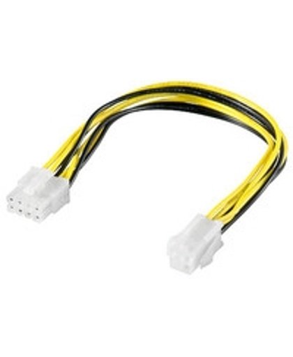 Microconnect PI02010 Intern 0.2m PCI-E (8-pin) Zwart, Wit, Geel electriciteitssnoer