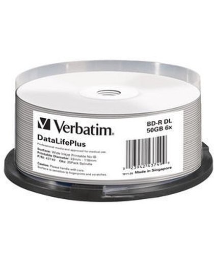 Verbatim DataLifePlus BD-R 50GB 25stuk(s)