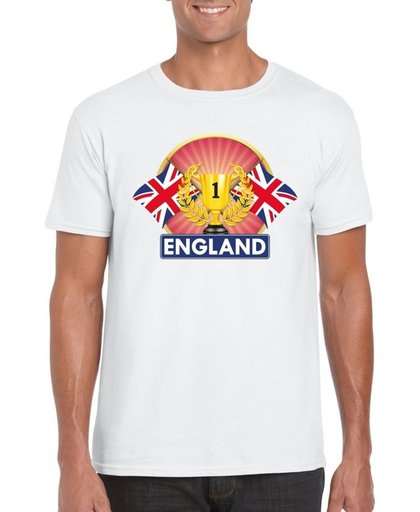 Wit Engels kampioen t-shirt heren - Engeland supporters shirt M