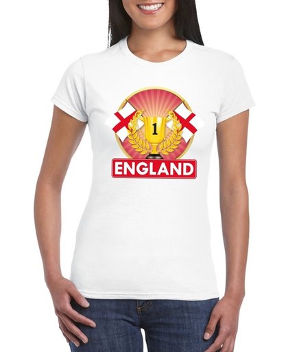 Wit Engels kampioen t-shirt dames - Engeland supporter shirt XL