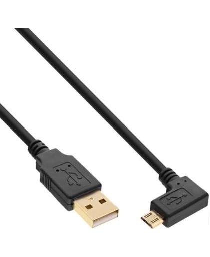 InLine 31710T 1m USB A Micro-USB B Mannelijk Mannelijk Zwart USB-kabel