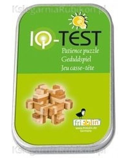 Fridolin houten puzzelspel IQ test 2 kleuren bamboe 1