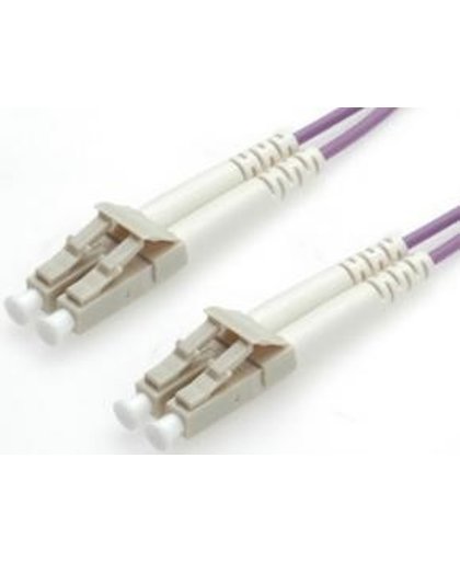 Equip LC/LС 50/125μm 3.0m 3m LC LC OM4 Violet Glasvezel kabel