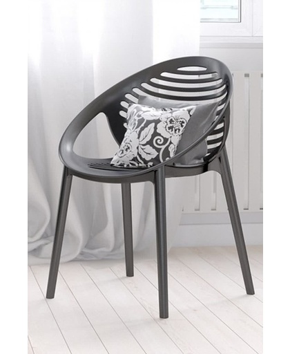 Duverger - Coco design - stoel - zwart - 4 stuks