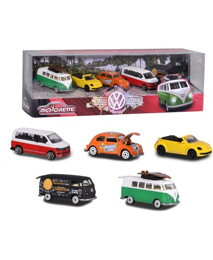 Majorette Volkswagen Original Giftpack 5 stuks - Speelgoedvoertuig