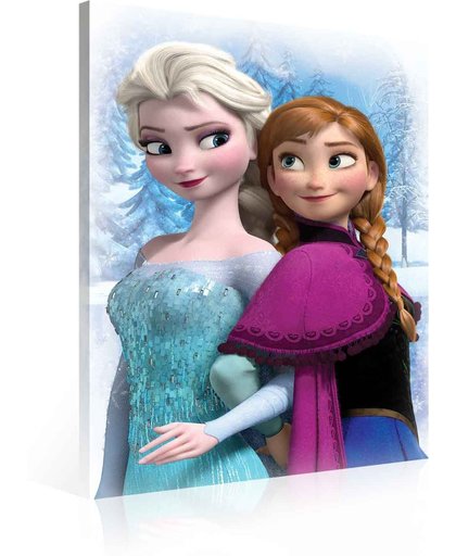Disney Frozen Elsa Anna Canvas Print 60cm x 40cm