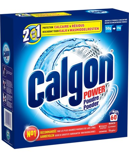 Calgon 2 in 1 Tabs Ontkalkingspoeder voor Wasmachines - 60 doses