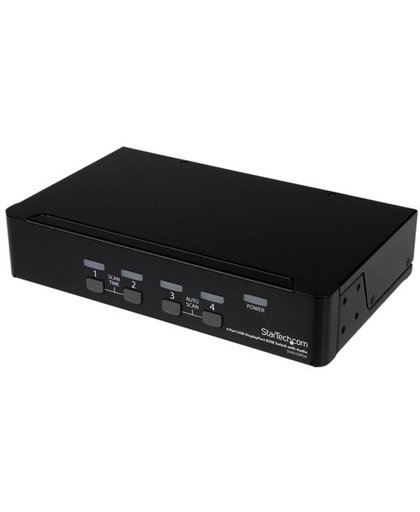 StarTech.com 4-poort USB DisplayPort met Audio KVM-switch